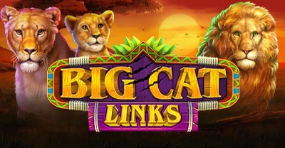 Big Cat Links slot at Ruby Slots Casino